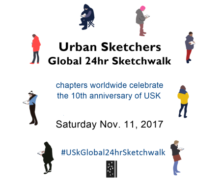 urban sketchers global 24 hours sketchwalk